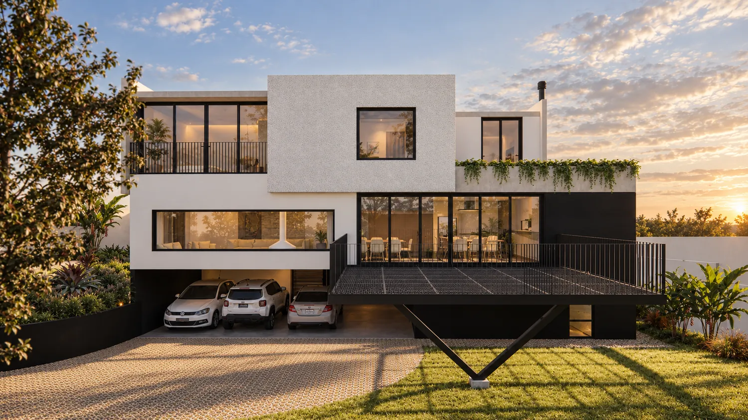 Residência Vista Alegre, projeto de arquitetura residencial da RMJ em Vista Alegre, Curitiba-PR